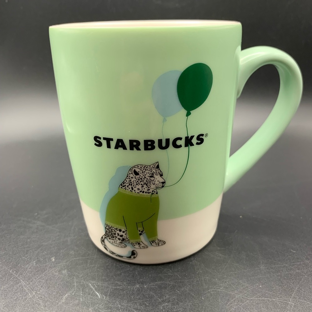 Starbucks Cheetah and Balloons Coffee Mug
